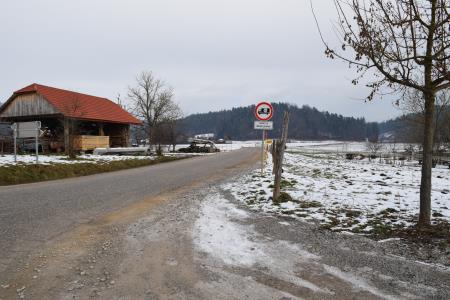 Cesta Šujica-Podutik pred prenovo